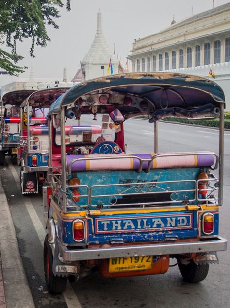 Bangkok transportation! Thailand Tuk Tuk, Kings College, Thailand Wallpaper, Vision Board Pictures, Tuk Tuk, King's College, Bangkok Thailand, Bangkok, Places To Travel