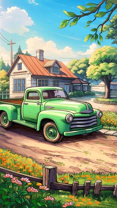 #Car #Illustration Vehicles Drawing, Vintage Vehicles, Coloring Apps, Color By Numbers, Car Illustration, Paint Art, Paint By Number, Vintage Cars, Stock Images Free