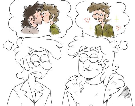 Fiddleford X Stanley, Fiddleford Mcgucket, Stanley Pines, Dragon Comic, Gravity Falls Funny, Gravity Falls Au, Gravity Falls Fan Art, Gravity Falls Comics, Gravity Falls Art