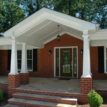 Front Porches - Transitional - Porch - Atlanta - by Georgia Front Porch | Houzz Update Curb Appeal, Front Porch Styles, Ranch Front Porch, Contemporary Front Porch, Home With Front Porch, Contemporary Porch, Front Porch Pictures, Porch Pictures, Modern Front Porches