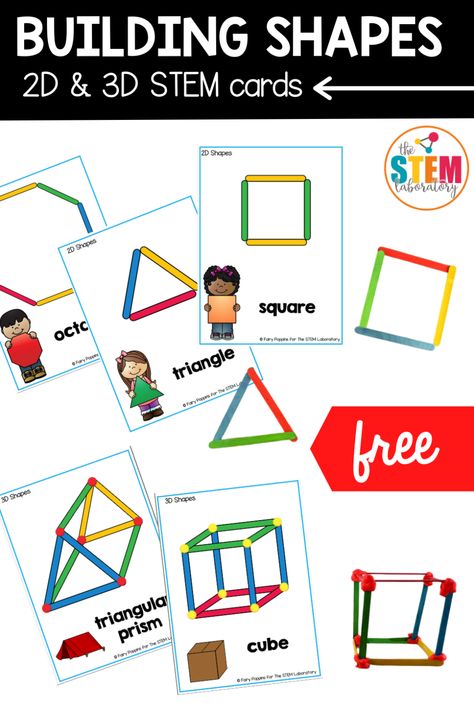 Stem Task Cards Free Kindergarten, Toothpick Structures, Brain Bins, Stem Cards, Stem Task Cards, Prek Centers, Math Stem Activities, Stem Activities Kindergarten, Stem Bins