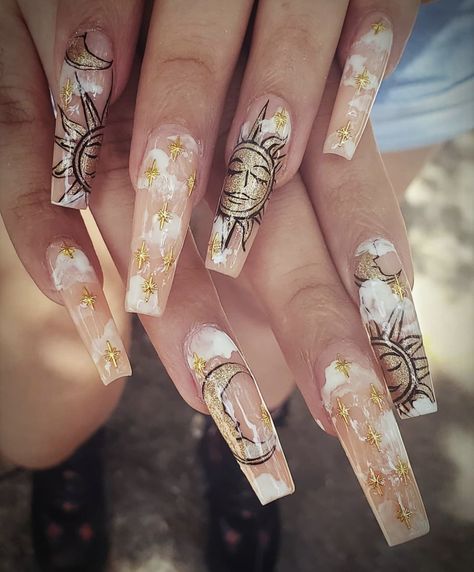 Color Bling Nails, Tulip Nails, Boho Nails, Witchy Nails, Nail Drawing, Art Pics, Edgy Nails, Glamour Nails, Grunge Nails