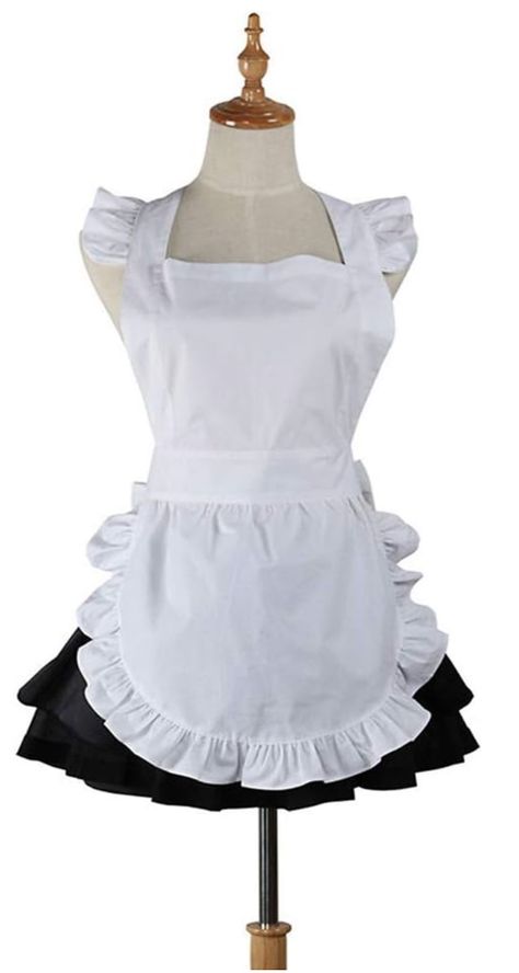 White Retro Kitchen, Strawberry Shortcake Costume, Waitress Apron, Aprons For Women, Ruffle Apron, Hostess Apron, Work Aprons, White Apron, Cute Aprons