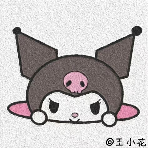 Duddle Arts, Kuromi Drawing, Cute Easy Doodles, Easy Love Drawings, Karakter Disney, Seni Dan Kraf, Kitty Drawing, Hello Kitty Drawing, Easy Doodle Art