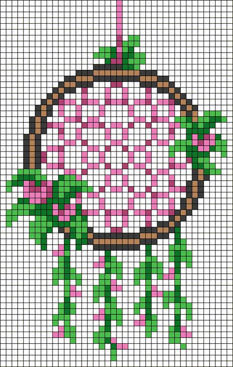 Pixel Art Inspiration, Pixel Art Plants, Plant Pixel Art, Easy Alpha Patterns, Vines Hanging, Old Video Games, Modele Pixel Art, Graph Paper Drawings, Easy Pixel Art