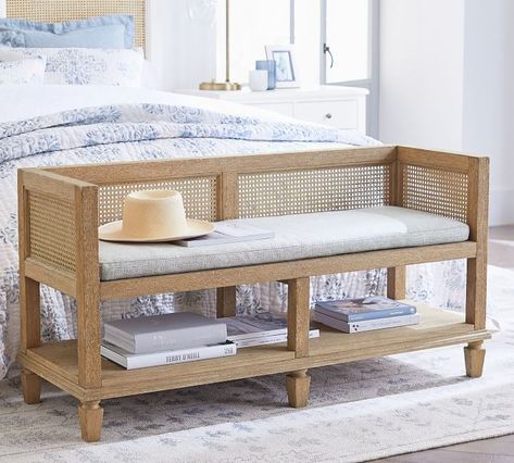 Bench At End Of Bed, End Of Bed Seating, Woven Bench, Living Room Setup, Small Entryways, Dining Room Home Office, Living Room Furniture Chairs, Entryway Furniture, Room Setup