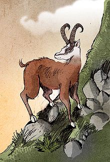 Dahu Legendary Creature, Mountain Goat, Mythological Creatures, Mystical Creatures, Bible Art, Children Illustration, Mythical Creatures, Drawing Inspiration, Goats