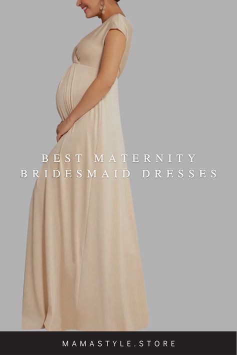 Looking for the best maternity bridesmaid dress? We've rounded up the most stylish, flattering bridesmaids dresses for you or a pregnant bridesmaid in your crew. Check it out. Image: @nordstrom Bridesmaid Pregnant Dress, Pregnant Bridesmaid Dress, Maternity Bridesmaid Dress, Flattering Bridesmaid Dresses, Pregnant Bridesmaid, Maternity Bridesmaid Dresses, Dresses For Pregnant Women, Champagne Bridesmaid Dresses, Perfect Bridesmaid Dress