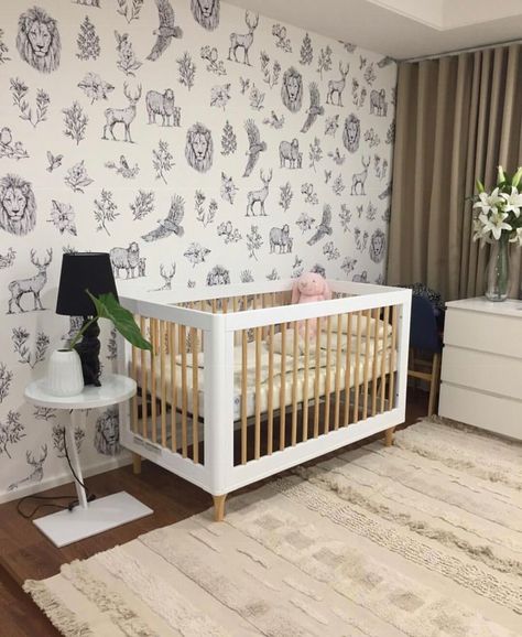 Apr 25, 2019 - This Pin was discovered by Unisex Baby Nursery, Narnia Nursery, Unisex Nursery Themes, Nurseries Ideas, Unisex Nursery Colors, Baby Nursery Wallpaper, Playroom Inspiration, Nursery Decor Inspiration, Gender Neutral Nursery Decor