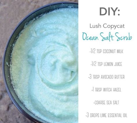 Lush Diy, Diy Lush, Ocean Salt, Săpunuri Handmade, Homemade Scrub, Lush Products, Sugar Scrub Recipe, Diy Kosmetik, Diy Body Scrub