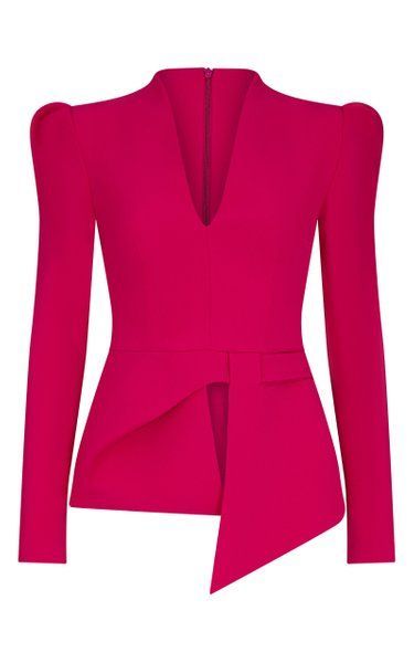 Restrictive Fashion, Pink Peplum Top, Dynasty Outfits, Ck Jeans, Corporate Wear, Crepe Top, African Fashion Dresses, Latest Outfits, Crepe Fabric