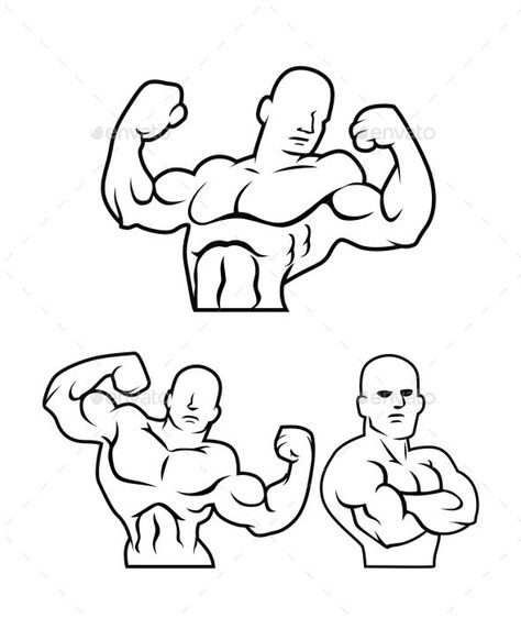 Body Builder Silhouette Body Builder Drawing, Body Builder Pose, Gym Drawing, Gym Pose, Fitness Vector, Body Building Tips, Bodybuilding Program, Gym Boy, Draw Shapes