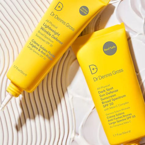 All-Physical Dark Spot Sun Defense Sunscreen Broad Spectrum SPF 50 - Dr. Dennis Gross Skincare | Sep Dennis Gross, Dr Dennis Gross, Physical Sunscreen, Facial Sunscreen, Sunscreen Spf 50, Mineral Sunscreen, Daily Skin Care Routine, Broad Spectrum Sunscreen, Olive Fruit