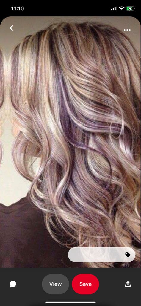 3 Colour Highlights Blondes, Hair Color Ideas Peekaboo Blondes, Burgundy Under Blonde Hair, Fall Hair Colors With Purple, Spring Color For Brunettes, Blonde With Fall Colors, Hair Color Ideas For Bleached Hair, Purple To Blonde Hair, Blonde And Wine Hair Color