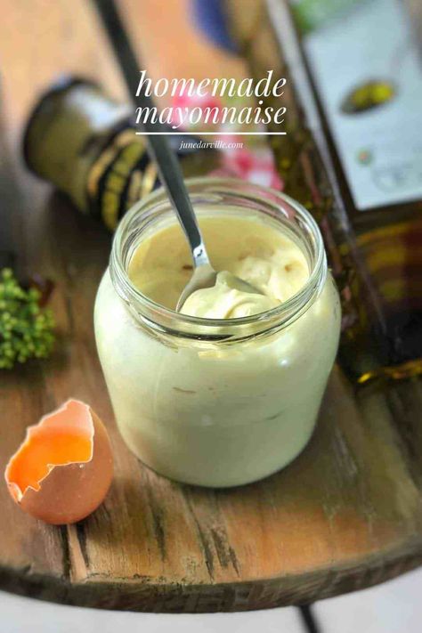 Make Mayonnaise, Homemade Mayonnaise Recipe, Valentines Food Dinner, How To Make Mayonnaise, Mayonnaise Recipe, Easter Dinner Recipes, Homemade Mayonnaise, Side Dish Recipes Easy, Simple Sandwiches