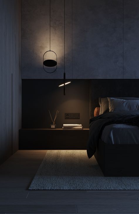 Black Bedroom Design, Black Bedroom Decor, Unique Bedroom Design, Bedroom Setup, Black Bedroom, Bedroom Bed Design, Dark Interiors, Home Room Design, Dream House Decor