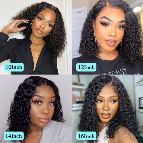 Water Curls Wig, Wet And Wavy Wig Hairstyles, Deep Wave Curly Wig, Wig With Closure, Curly Women, Wet And Wavy Hair, Hairstyles Wigs, Curly Bob Wigs, Waves Curls