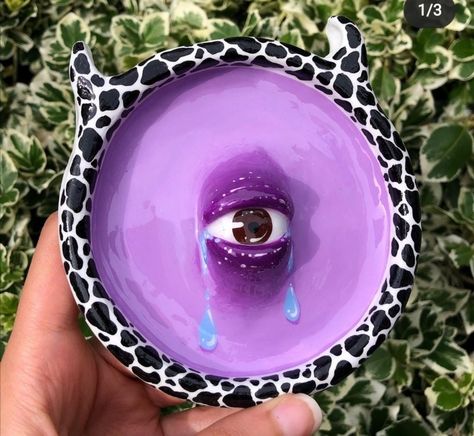 Eye Ashtray, Clay Eye, Aesthetic Clay, Sculpture Art Clay, Clay Diy Projects, Clay Crafts Air Dry, Clay Work, Pottery Crafts, Ceramics Pottery Art