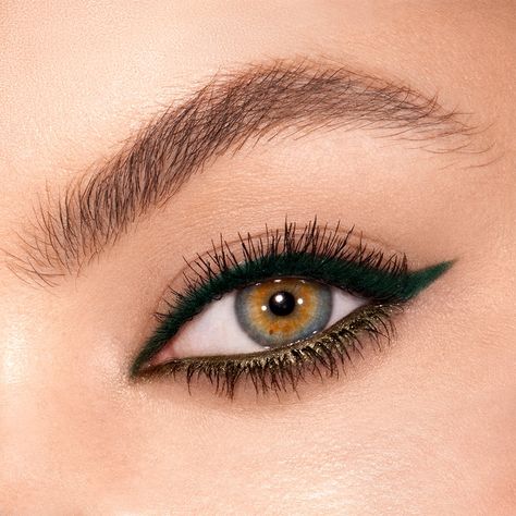 Best Eyeliner Colors For Hazel Eyes | Charlotte Tilbury Eyeliner For Hazel Eyes What Color, Hazel Eyes Eyeliner, Eyeliner For Hazel Eyes, Colors For Hazel Eyes, Eyeliner Colors, Gray Eyeliner, The Best Eyeliner, Powdered Eyeliner, Green Eyeliner