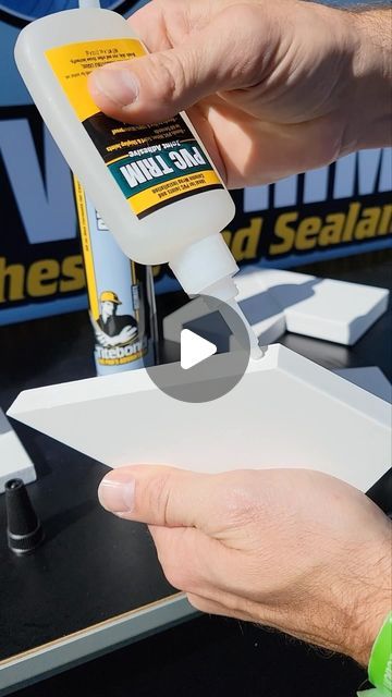 Travis Collins on Instagram: "60 second PVC trim adhesive is legit. You won't break joints after you use this glue unless you are really trying to.

@titebondproducts PVC trim glue" Vinyl Window Trim, Pvc Moulding, Pvc Trim, Window Trim, Window Vinyl, Pvc Material, Glue, Trim, Vinyl