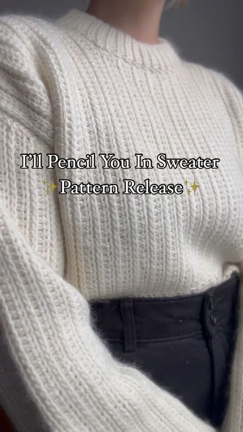 Retro Crochet Sweater Pattern PDF Neckline Crochet Patterns, Outfits To Crochet, Crochet Collared Sweater Pattern, Crochet Modern Clothes, Cream Crochet Sweater, Crochet Inspiration Amigurumi, Velma Sweater Crochet Pattern, Crochet Sweater Outfit Fall, Baggy Sweater Crochet Pattern