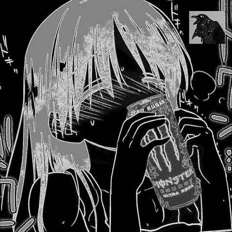 Anime Monochrome Aesthetic, Monochrome Aesthetic, Pfp Anime, Anime Monochrome, Anime Aesthetic, Discord Server, Dark Anime, Aesthetic Anime, Energy