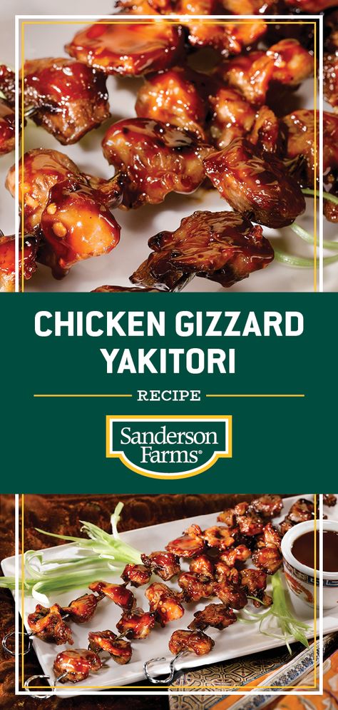 Gizzard Recipe, Yakitori Recipe, Gizzards Recipe, Yakitori Chicken, Chicken Gizzards, Starter Recipes, Universal Language, Main Courses, Turkey Recipes