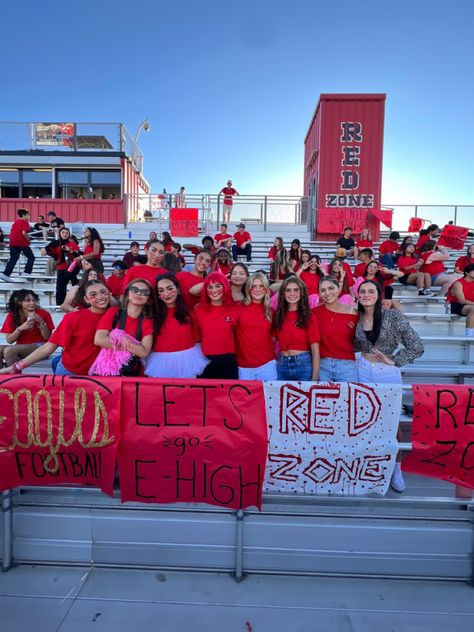 High School Sports Game Themes, Football Game Student Section, Football Student Section, Pep Rally Themes, Asb Ideas, Spirit Posters, School Spirit Posters, Student Section, Wednesday Dress