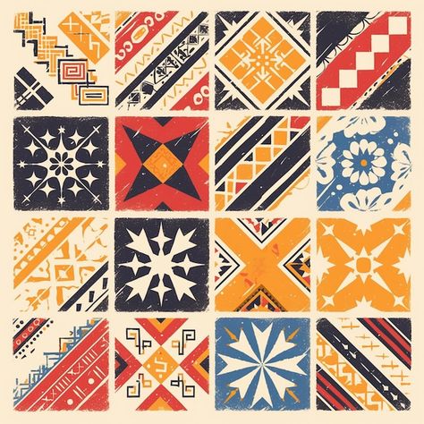 Free Vector | Flat design peruvian pattern illustration Patterns From Different Cultures, Filipino Patterns, Peruvian Pattern, Davao Philippines, Spanish Pattern, Cultural Patterns, Davao, Traditional Fabric, Great Design