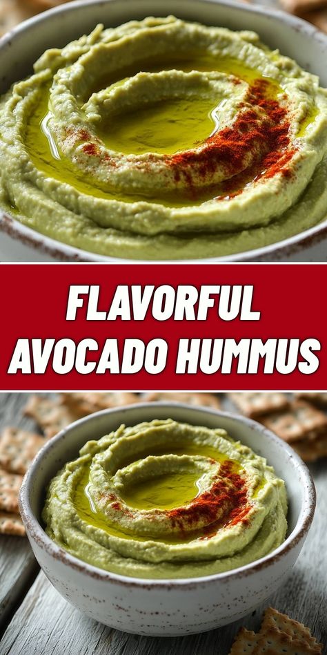 Dive into this creamy, dreamy Flavorful Avocado Hummus! Perfect for dipping your favorite veggies or spreading on sandwiches, it’s a delightful twist on classic hummus. With ripe avocados blended to perfection and a hint of olive oil and spices, this dish will quickly become a go-to for your gatherings. Try it, and let your taste buds dance with joy! Smashed Avocado Recipe, How To Eat Avocado, Easy Avocado Recipes, Tahini Hummus, Ready Recipes, Avocado Hummus Recipe, Avocado Ideas, Miso Tahini, Avocado Uses