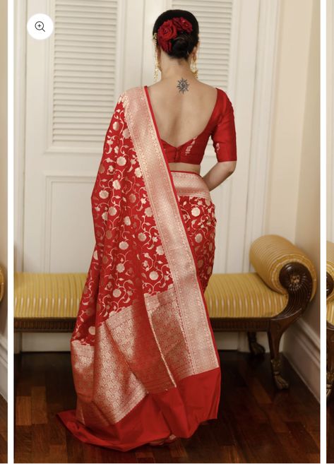 Benarasi Blouse Design Back, Banarasi Saree Blouse Designs Latest Back, Blouse Design On Banarasi Saree, Simple Blouse Designs For Banarasi Saree, Red Banarasi Saree Blouse Designs Latest, Banasari Saree Blouse Design, Banarasi Blouse Designs Latest, Marriage Blouse Designs Latest, Benarasi Blouse Design