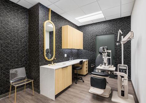 Ophthalmology Clinic Design, Optometry Office Design, Optical Clinic, Optometry Practice, Optometrist Office, Denver Downtown, Eyewear Store Design, Consulting Room, Optometry Office