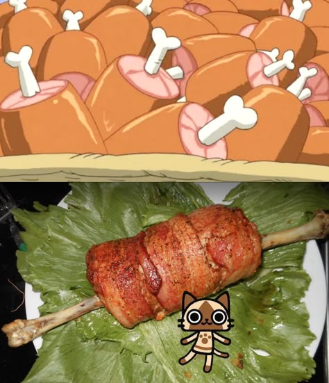 Ano Niku aka Manga Meat (Monster Hunter etc) Anime Food In Real Life, Monster Hunter Food, Meat Drawing, Anime Recipes, Food Monster, Hot Buns, Geek Food, Anime Foods, Tv Food