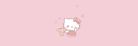 Pink Hello Kitty Twitter Header, Hello Kitty Banner Discord, Hello Kitty Header, Hello Kitty Banner, 헬로키티 배경화면, Cute Twitter Headers, Walpaper Hello Kitty, Cute Headers For Twitter, Soft Pink Theme