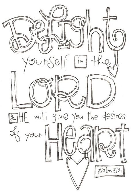 Delight yourself in the Lord... means finding joy in seeking His will above my own. Then the desires of my heart are totally in line with His desires for my life. Jesus Christus, Bible Art Journaling, Bible Art, Verse Quotes, Bible Scriptures, Bible Journaling, The Words, Word Of God, Gods Love