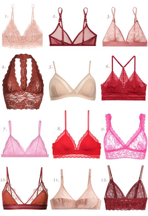 my go-to resources for the cutest lace bralettes (pink, red, and black) just in time for Valentine's Day. #valentinesday #lingerie #bralette Lace Bralette Outfit, Cute Bralettes, Bralette Outfit, Body Suit Outfits, Satin Lingerie, Trendy Swimwear, Cute Lingerie, Lingerie Outfits, Dreamy Dress