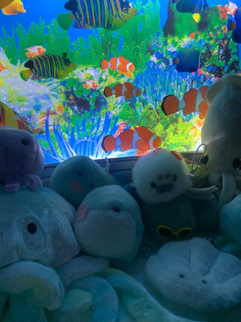 Aquarium Aesthetic Home, Aquarium Bedroom Aesthetic, Aquarium Room Decor, Aquarium Themed Room, Ocean Themed Room Decor, Aquarium Sleepover, Oceancore Room, Ocean Core Room, Ocean Lamp