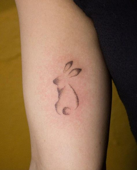 Abstract Rabbit Tattoo, Bunny Simple Tattoo, Bunny Nose Tattoo, Bunny Hopping Drawing, Rabbit Memorial Tattoo, Rabbit Paw Tattoo, Bunny Ear Tattoo, Simple Rabbit Tattoo, Bunny Ears Tattoo