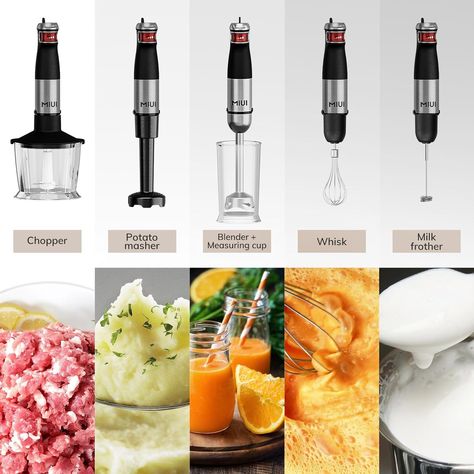 Discover Culinary Perfection with MIUI 6-in-1 Immersion Hand Blender 🍲🥄 Transform your kitchen experience with the MIUI 6-in-1 Immersion Hand Blender! Perfect for soups, smoothies, baby food, and more. This versatile blender is a must-have for every home chef. 🌟 Key Features: 1200W brushless motor 12 adjustable speed levels Dishwasher-safe components Includes 6 versatile accessories 🔗 Shop Now: https://amzn.to/4cf1v6c #KitchenGadgets #CulinaryTools #ImmersionBlender #Smoothies #SoupMaker ... Hand Held Blender, Stick Blender, Yard Furniture, Juice Extractor, Ultimate Kitchen, Immersion Blender, Hand Blender, Kitchen Tool, Home Chef