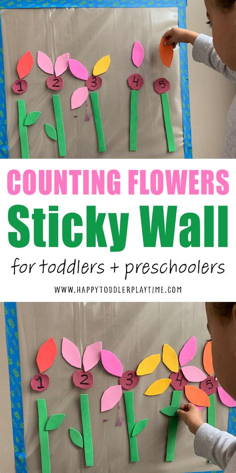 Fast & Easy Math Activities - HAPPY TODDLER PLAYTIME Stacking Activities, Toddler Spring Activities, Math Activities For Toddlers, Spring Lesson Plans, April Preschool, Spring Math Activities, Spring Preschool Activities, Easy Math Activities, Toddler Math