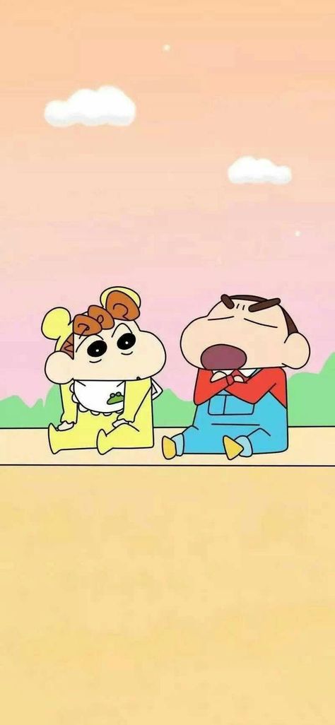 Bro And Sis Wallpaper, Chin Chan, Shin Chan Wallpapers, Sinchan Wallpaper, Sinchan Cartoon, Birthday Cards For Brother, Doraemon Cartoon, Cartoon Pictures, Crayon Shin Chan