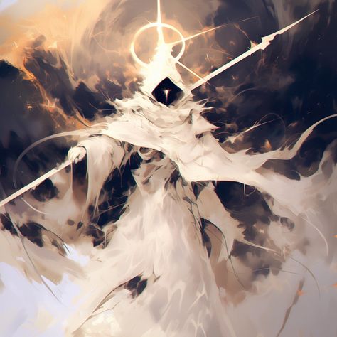 Celestial Concept Art, Celestial Design Art, Character Design God, Fantasy God Concept Art, Chaos God Art, Dnd Gods Concept Art, Dark Powers Aesthetic, Sci Fi Angel, Celestial Demon