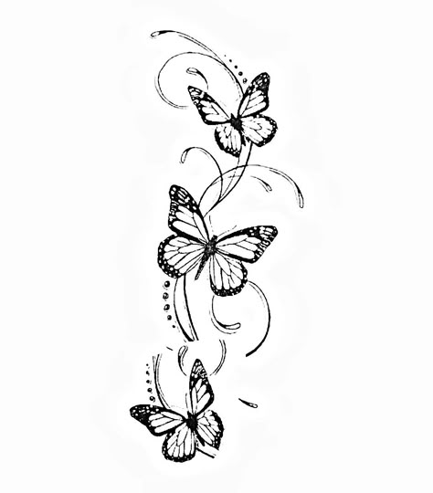 Side Body Tattoos, Back Tattoo Women Spine, Floral Stencil, Butterfly Tattoos, Wings Art, Knee Tattoo, Back Tattoo Women, Girly Tattoos, Hip Tattoo