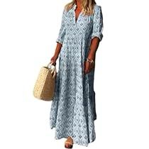 Long Fall Dresses, Robes Glamour, Office Dresses For Women, Beach Maxi Dress, Printing Design, Elegant Necklace, Bracelet Women, Women Maxi, Midi Shirt Dress