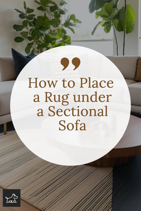 Learn how to choose the right size rug for your sectional sofa. This pin provides guidelines on selecting a rug large enough to fit under all the legs of the sectional or at least the front legs, creating a cohesive and grounded look in your living space. Rug Placement Large Sectional, How To Place A Rug Under A Sectional, Rug Size For Couch With Chaise, Rug Placement Sectional Couch, Rug Under Couch Placement, Rug Size Guide Living Room Sectional With Chaise, Rug Under Sectional Sofa, Sectional And Rug Placement, Rug Size For Sectional Couch