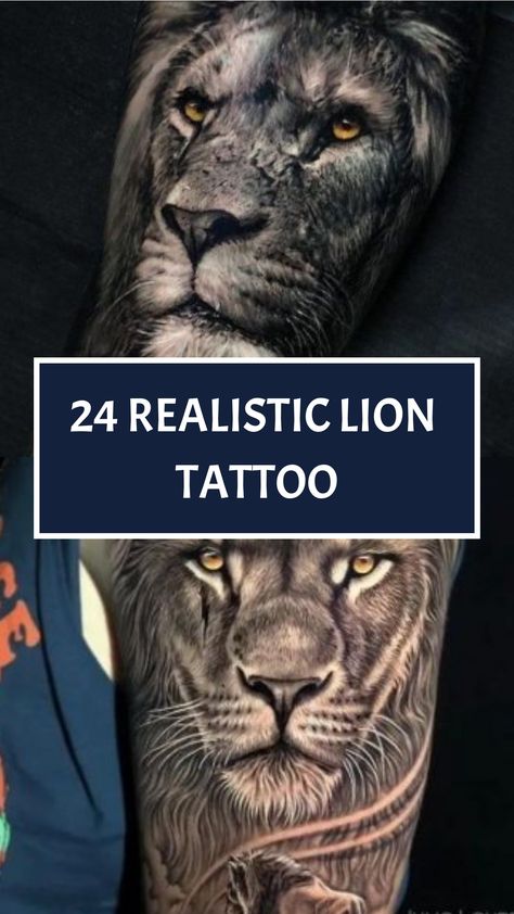 24 Realistic Lion Tattoo American Indian Quotes, Lion Hunting, Lioness And Cubs, Empowering Tattoos, Create A Tattoo, Timeless Tattoo, Lion Tattoos, Eye Close Up, Lion Tattoo Design