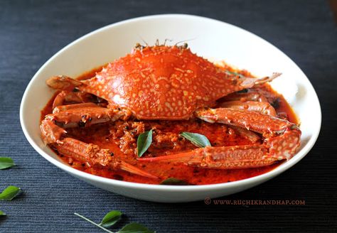 Ruchik Randhap (Delicious Cooking): Mangalorean Crab Sukka Masala ~ When The Hubby Cooks! Crab Sukka, Crab Masala, Recipes For Lent, Masala Fish Fry, Fish Biryani, Fish Cutlets, Masala Fish, Prawn Masala, Lent Recipes