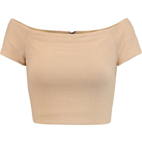 Alice + Olivia Gracelyn off-the-shoulder crepe top ($120) ❤ liked on Polyvore featuring tops, crop tops, shirts, crop, beige, cropped shirts, off shoulder tops, zipper shirt, off shoulder shirt and beige shirt Beige Crop Tops, Zipper Shirt, Beige Shirt, Off The Shoulder Tops, Diy Vetement, Off Shoulder Shirt, Crepe Top, Beige Top, Shoulder Tops