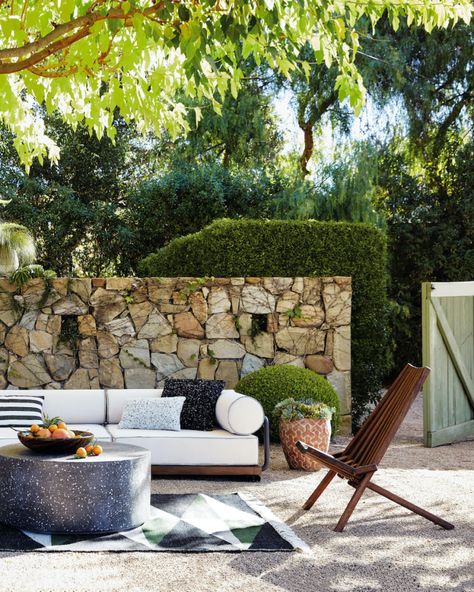 Athena Calderone’s Amagansett Bedroom Is Full of Zen Decor Ideas Cb2 Outdoor, Black Coffee Tables, Outdoor Side Table, Soho House, Outdoor Chaise, Outdoor Chaise Lounge, Rope Handles, Modern Outdoor, Outdoor Sectional Sofa