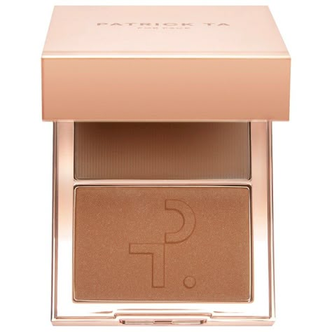 Major Sculpt Creme Contour & Powder Bronzer Duo - PATRICK TA | Sephora Creme Contour, Talc Free Powder, Contour Powder, Light Contouring, Patrick Ta, Powder Bronzer, Dream Makeup, Cream Contour, Sephora Beauty